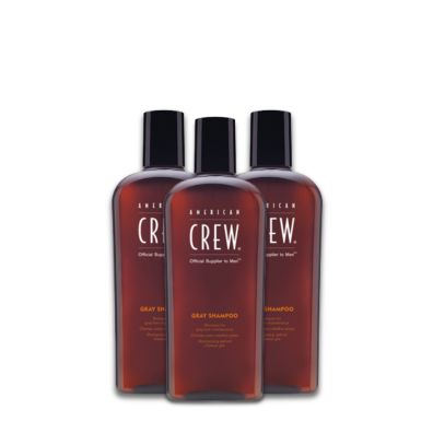 Pack 3 American Crew Grey Shampoo