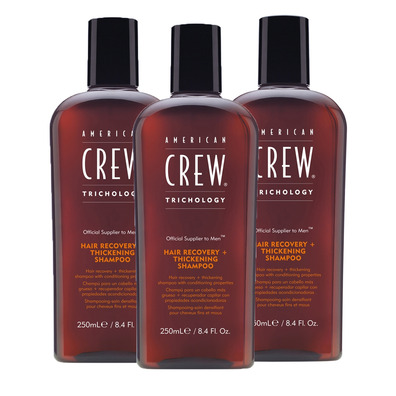 Pack 3 American Crew Anti-Hairloss + Thickening Shampoo